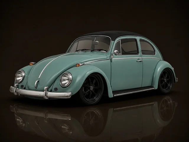 Sleek 1961 Volkswagen Beetle