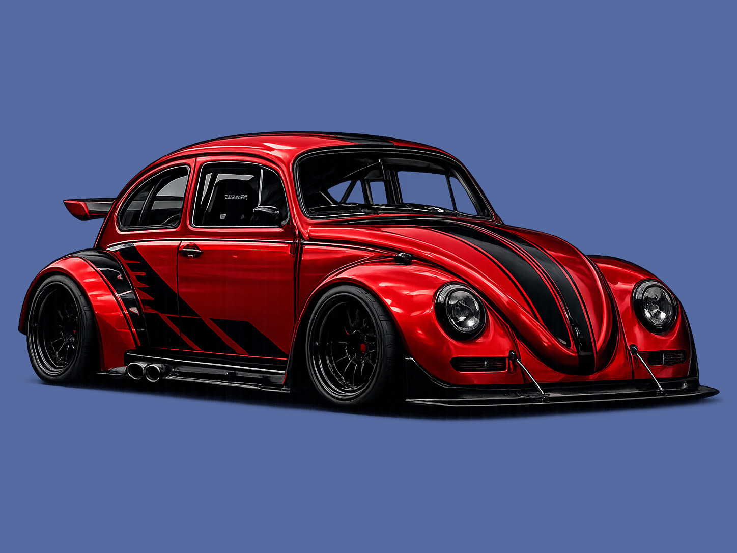Widebody Beetle with aggressive stance